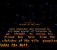 une photo d'Ã©cran de Super Star Wars - Return of the Jedi sur Nintendo Super Nes